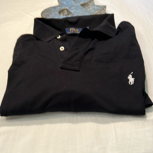 POLO Ralph Lauren Short Sleeve Navy Blue Shirt - Picture 2 of 4